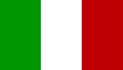 A flag of italy with red white and green stripes

Description automatically generated